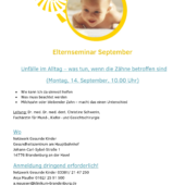 Elternseminar Sep. Zahnunfälle