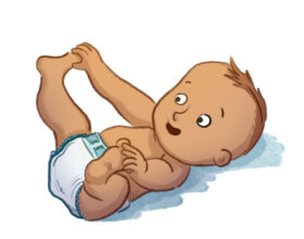 Illustration eines Babys