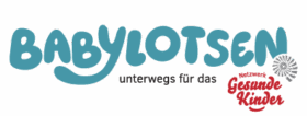 Logo: Babylotsen unterwegs für das Netzwerk Gesunde Kinder